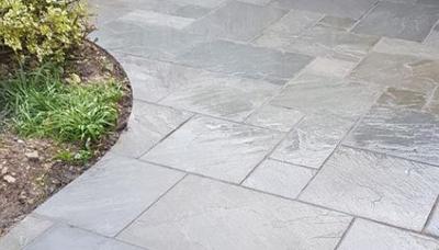 Paved patio